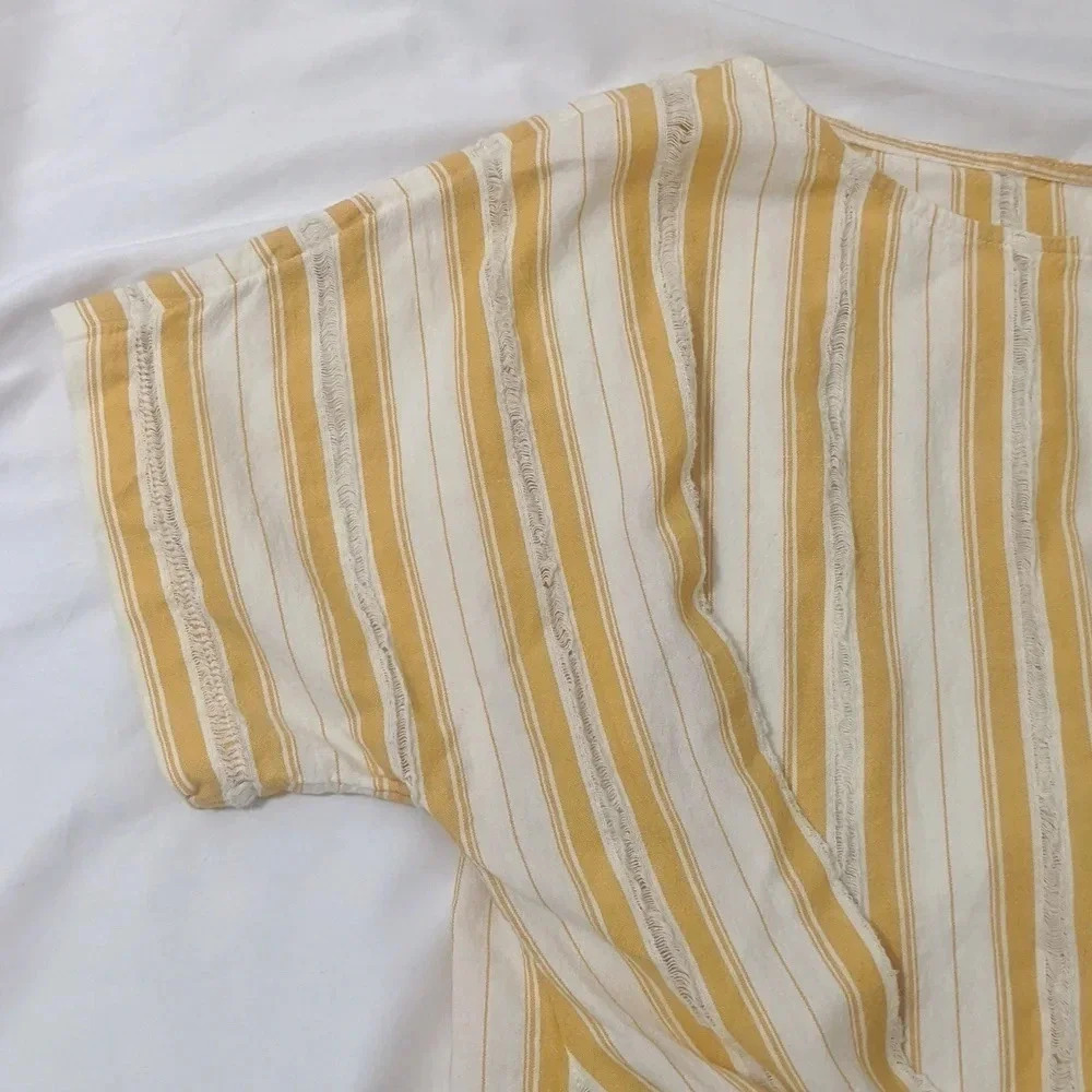 Lou & Grey Skip Doppy Tie-Front Top, Color Texas Sun Size M - Picture 4 of 11
